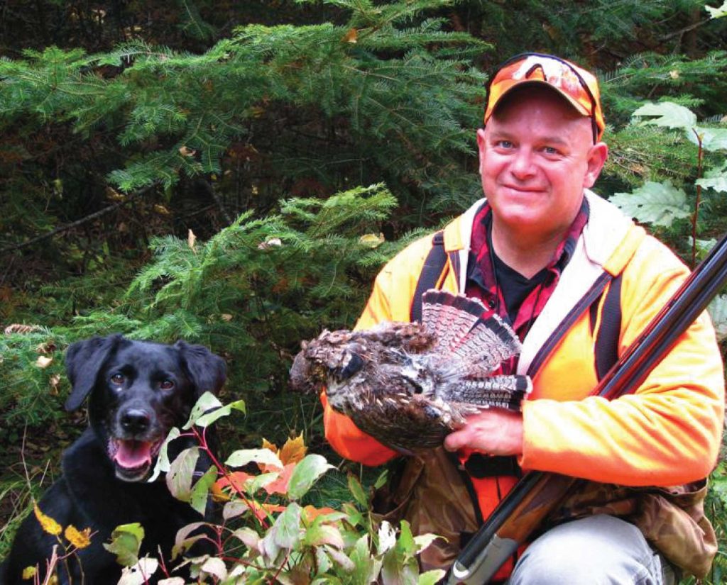 A successful ruffed grouse hunt