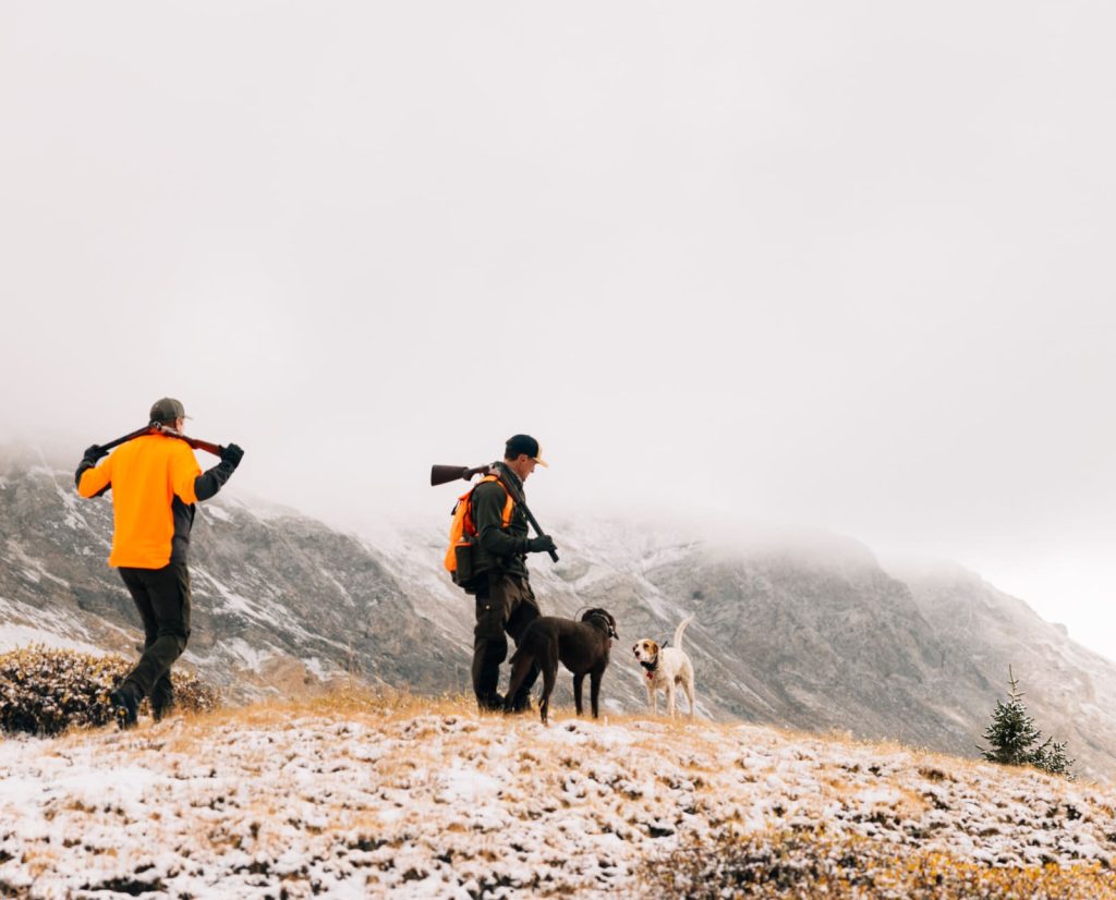Hunters wearing blaze orange in Colorado