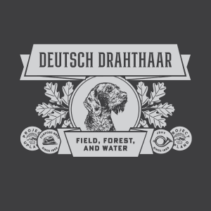 Close-up-of-the-Deutsch-Drahthaar-design Close up of the Deutsch Drahthaar shirt design