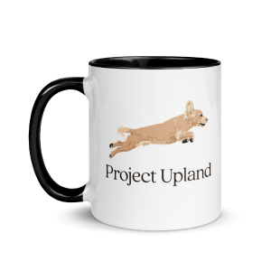 An English Cocker on a coffee mug