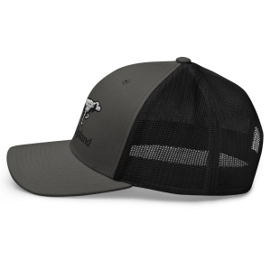 English-Setter-Side-Profile-Hat side profile view of the english setter trucker hat