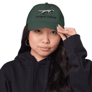 English-Setter-dad-hat-on-girl