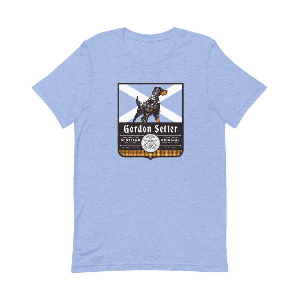 Gordon Setter Dog Breed T-shirt with Scottish flag