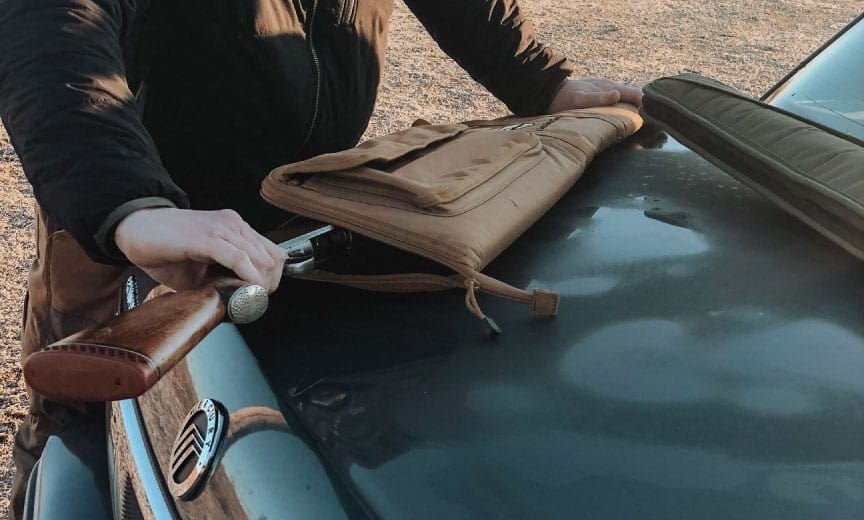 Loading hunting gear into a car
