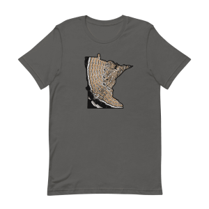 Minnesota Ruffed Grouse T-shirt in Dark Gray