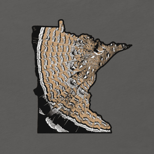 Minnesota Ruffed Grouse T-Shirt - Split Color Phase - Image 2