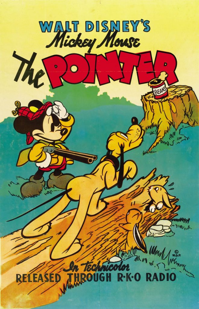 A poster for Walt Disney's Mickey Mouse the Pointer.