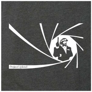 close up of the gentleman bobwhite 007 quail t-shirt