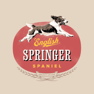 Springer-Spaniel-Design Close up of the English Springer Spaniel design