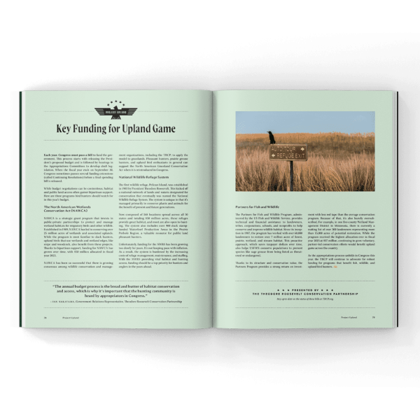 conservation policy from TRCP in a magazine