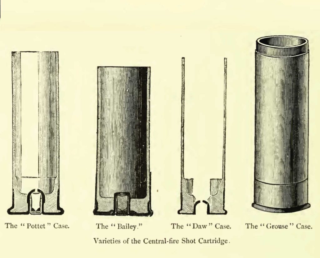 Images of the first shotgun cartidges.