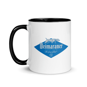 A weimaraner coffee mug