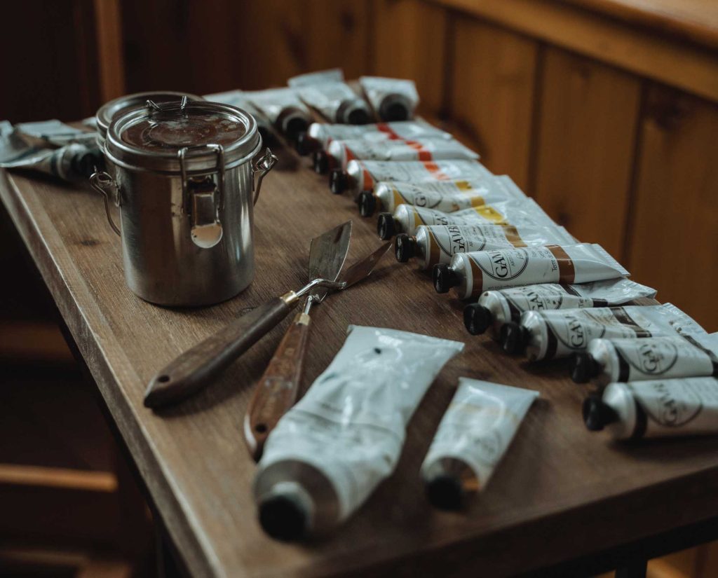 a sporting art studio